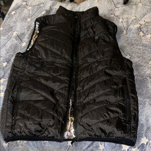 Adult Black Puffer Heated Vest